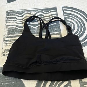 Lululemon energy sports bra size 6, black